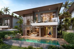 Two-storey villa with private pool in Talang area, Phuket in Azalea Bangjo complex