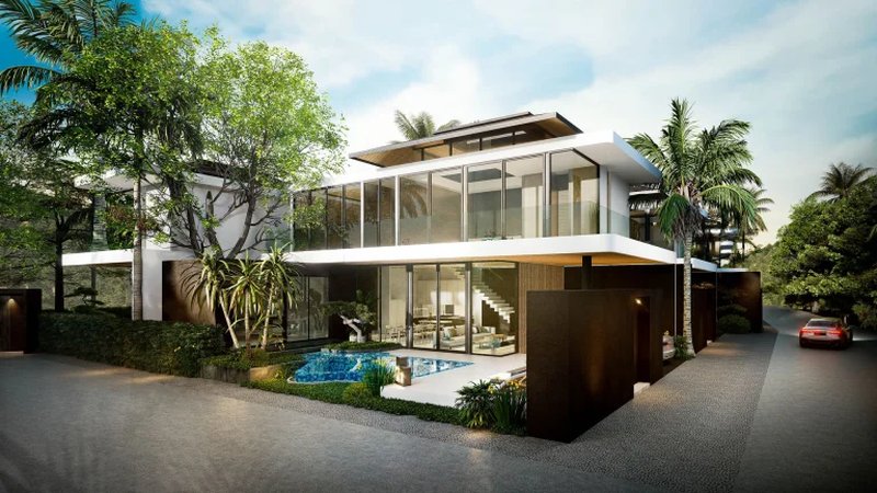 Two-storey 3 bedroom villa with pool in Layan, Phuket at Aileen Villas Layan