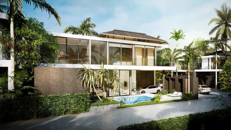 Two-storey 3 bedroom villa with pool in Layan, Phuket at Aileen Villas Layan