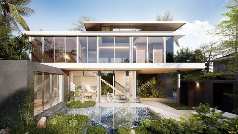 Two-storey 3 bedroom villa with pool in Layan, Phuket at Aileen Villas Layan