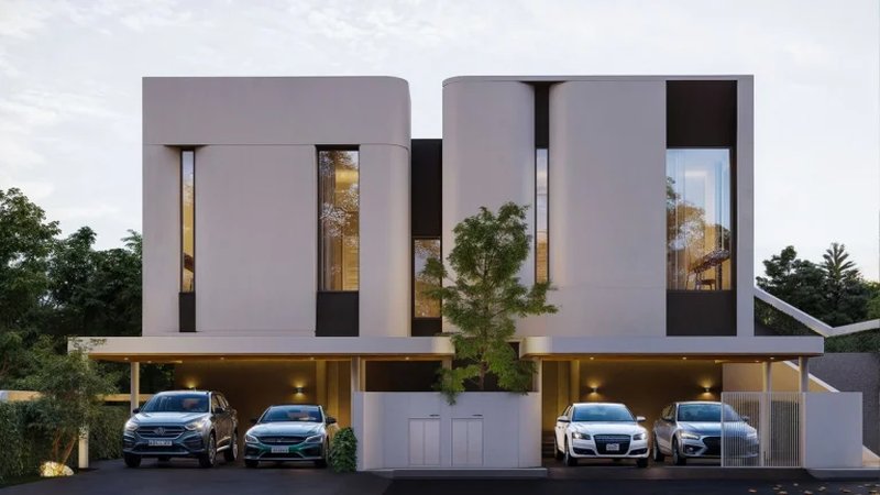 Two-storey 4 bedroom house in Ratsada area, Phuket in Midori Complex