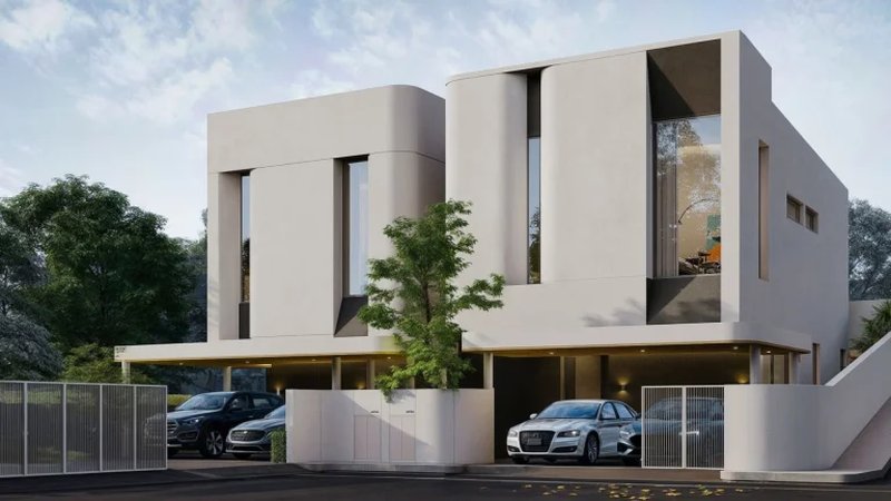 Two-storey 4 bedroom house in Ratsada area, Phuket in Midori Complex