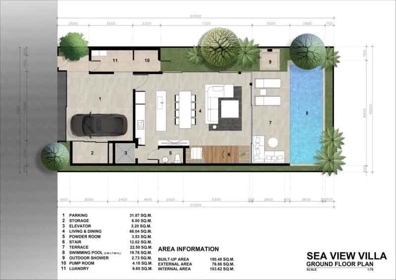 Four-level villa with sea view in Rawai area, Phuket at Saiyuan 9 Seaview Villa