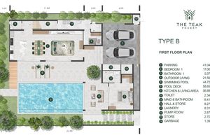 Two-storey 5 bedroom villa with private pool in Bang Tao, Phuket at The Teak Phuket Complex