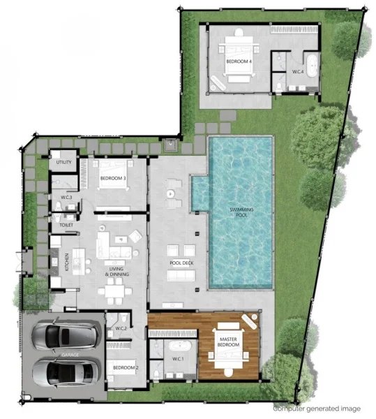 4 Bedroom Villa with Private Pool in Talang Area, Phuket at Rungtiva Private Pool Villas