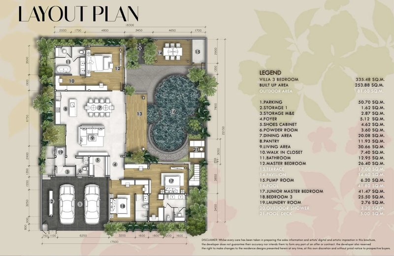 Tropical 3 bedroom Villa with pool in Talang area, Phuket at Erawana Creek Complex