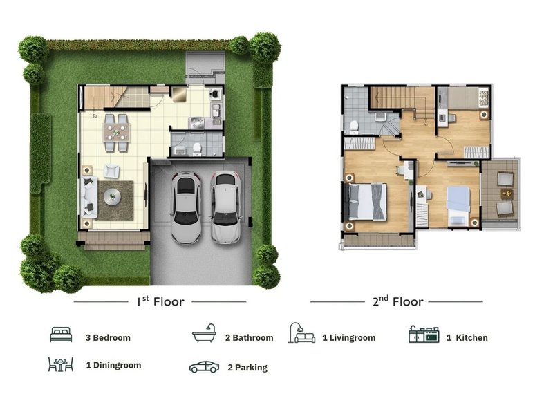 Townhouse with 3 bedrooms in Тхеп Красаттри 8
