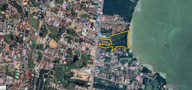 Land plot, first line by the sea, Rawai, Phuket