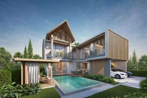 Two-storey villa with pool in Bang Tao, Phuket at Serene Raya Villas
