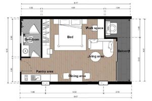 Deluxe Studio in Rawai, Phuket at Babylon Sky Garden 2