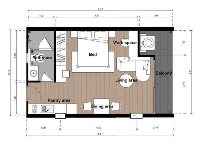 Deluxe Studio in Rawai, Phuket at Babylon Sky Garden 2