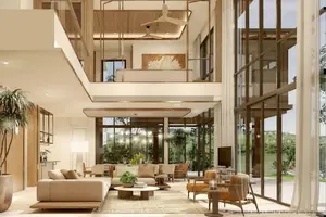 Living room of villa in Choeng Thale