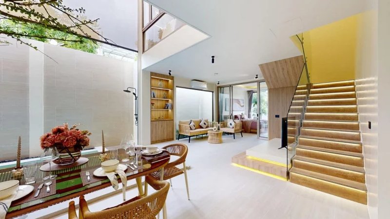 Two-storey 3 bedroom villa with private pool in Talang area, Phuket at Prime Villas Srisoonthorn