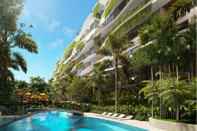 Spacious 1 bedroom apartment in a new complex near Layan Beach, Phuket