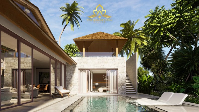 วิลล่าสองชั้น 3 ห้องนอนพร้อมสระว่ายน้ำส่วนตัวในพื้นที่ฉลอง,ภูเก็ต