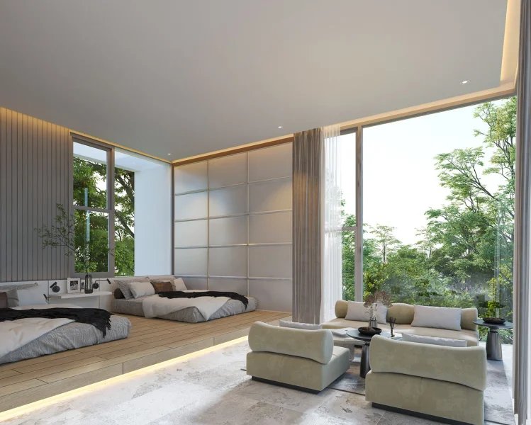 Two-storey 4 bedroom villa with swimming pool near Layan Beach, Phuket at Walai Layan Villas