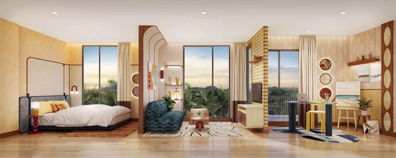 Spacious 1 Bedroom Apartment in Wichit, Phuket at The Base Rise