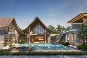 Modern Asian style villa with pool in Cherng Talai area, Phuket in Erawana Grand