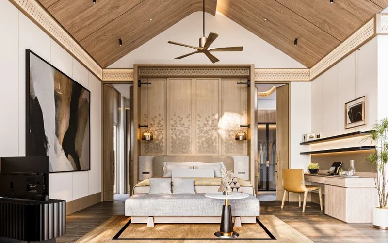 Modern Asian style villa with pool in Cherng Talai area, Phuket in Erawana Grand