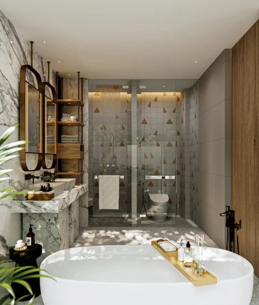 Modern Asian style villa with pool in Cherng Talai area, Phuket in Erawana Grand