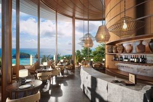 Three-storey villa with sea view in Kata area, Phuket in Aurora Villa complex