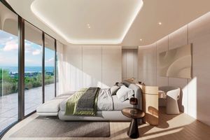 Three-storey villa with sea view in Kata area, Phuket in Aurora Villa complex