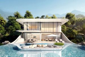 Three-storey villa with sea view in Kata area, Phuket in Aurora Villa complex