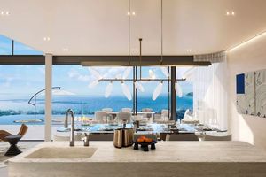 Three-storey villa with sea view in Kata area, Phuket in Aurora Villa complex