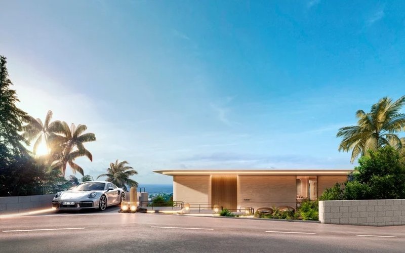 Three-storey villa with sea view in Kata area, Phuket in Aurora Villa complex