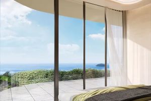 Three-storey villa with sea view in Kata area, Phuket in Aurora Villa complex