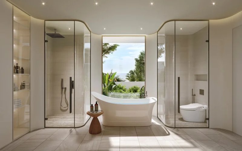 Three-storey villa with sea view in Kata area, Phuket in Aurora Villa complex