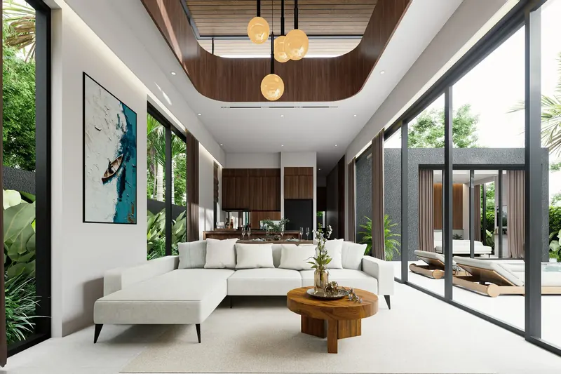 Interior of villa in Bangtao