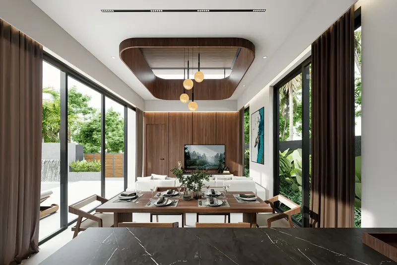 Interior of villa in Bangtao