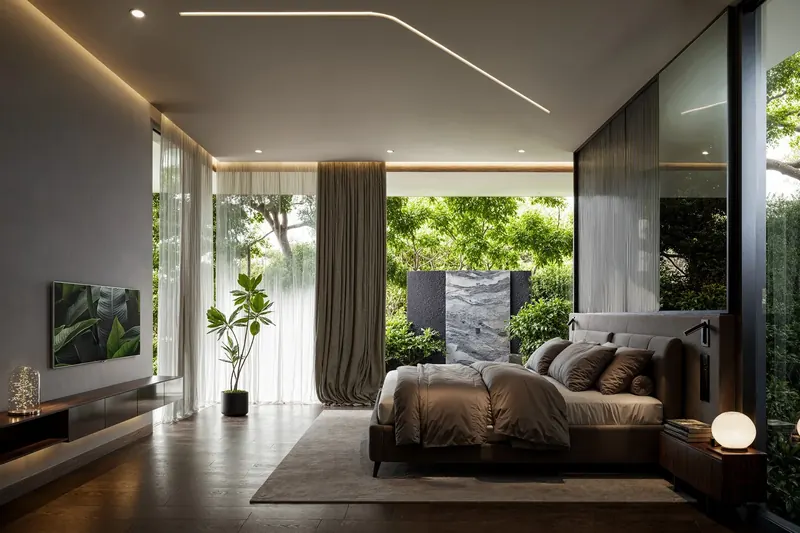 Interior of villa in Rawai