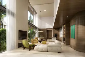 Interior of villa in Ко Каео