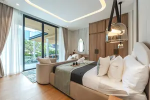 Bedroom of villa in Choeng Thale