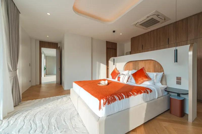 Bedroom of villa in Choeng Thale