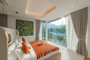 Bedroom of villa in Choeng Thale