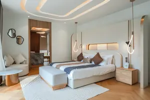 Bedroom of villa in Choeng Thale