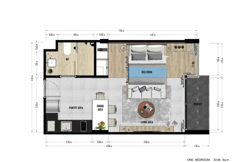 1 Bedroom Apartment in Karon District, Phuket in Utopia Karon