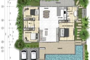 วิลล่า 3 ห้องนอนพร้อมสระว่ายน้ำส่วนตัวในพื้นที่ถลาง,ภูเก็ต