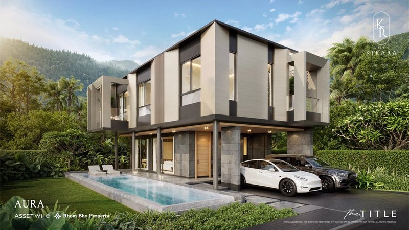 Two-storey 3 bedroom villa with private pool in Bang Tao area, Phuket at The Title Villa Kirara Bang-Tao