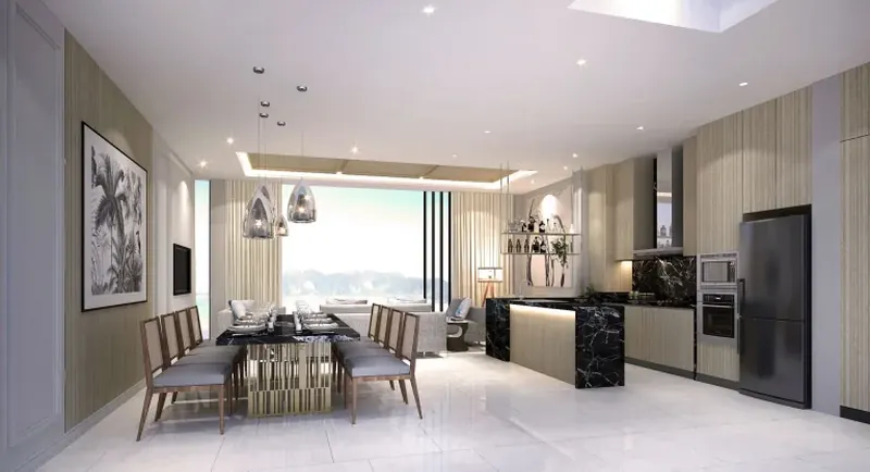 Kitchen of villa in Rawai