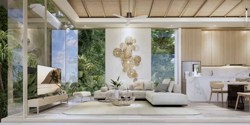 3 bedroom villa with private pool 350 meters from the sea, Phuket at Amrits Luxury Villas