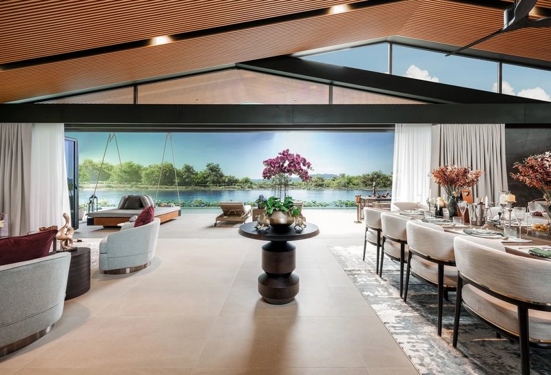 Luxury villa with pool on the lake in Laguna area, Phuket in the elite complex Laguna Lakelands Waterfront Villas