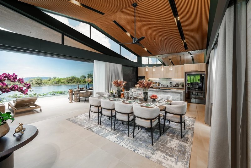 Luxury villa with pool on the lake in Laguna area, Phuket in the elite complex Laguna Lakelands Waterfront Villas