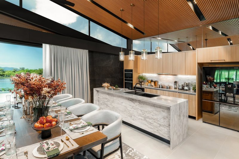 Luxury villa with pool on the lake in Laguna area, Phuket in the elite complex Laguna Lakelands Waterfront Villas