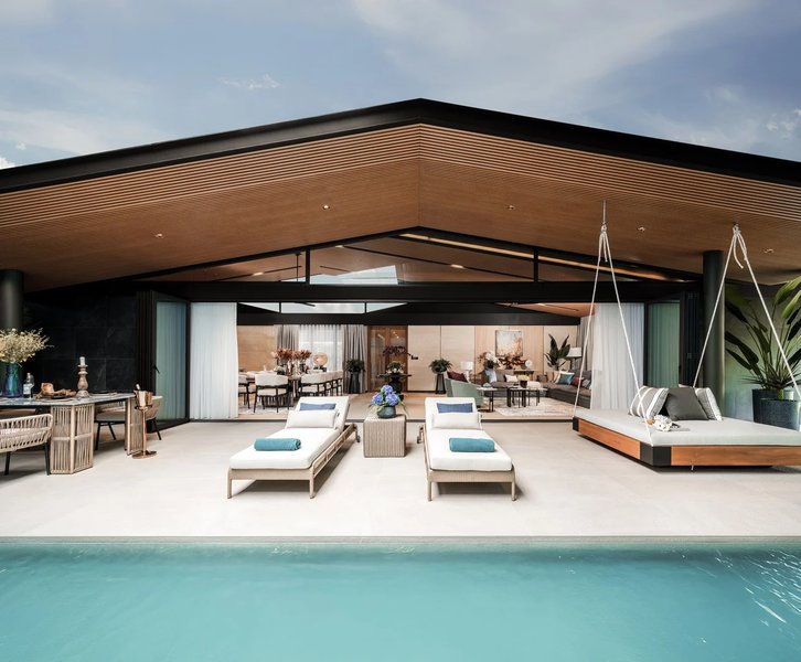 Luxury villa with pool on the lake in Laguna area, Phuket in the elite complex Laguna Lakelands Waterfront Villas