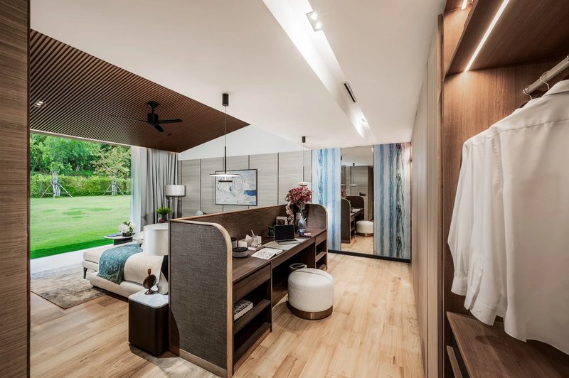 Luxury villa with pool on the lake in Laguna area, Phuket in the elite complex Laguna Lakelands Waterfront Villas