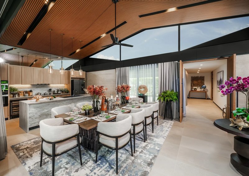 Luxury villa with pool on the lake in Laguna area, Phuket in the elite complex Laguna Lakelands Waterfront Villas